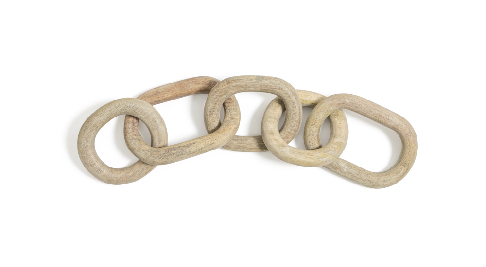 Habitat Wooden Chain Ornament - Natural, £12