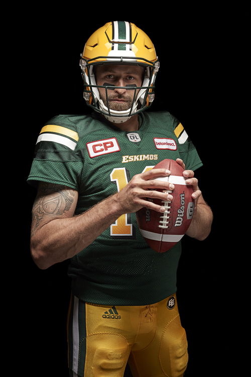 Chandail adidas des Eskimos d'Edmonton à domicile (Mike Reilly).