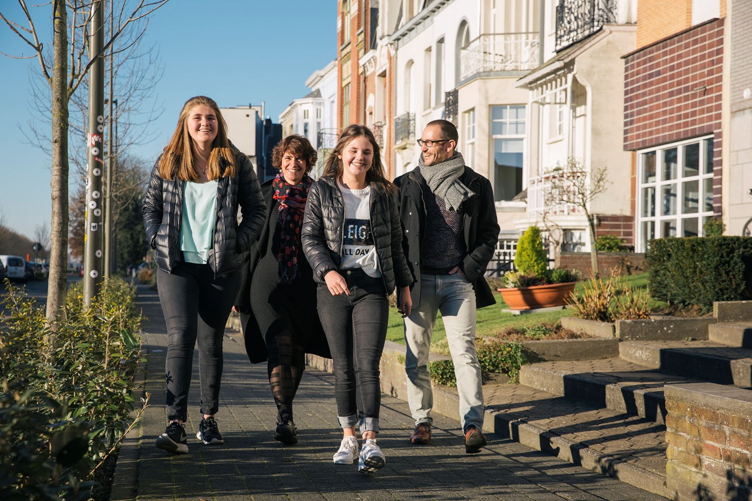 4eVeR - De familie van Emma: Emma, Ingrid, Louise en Dirk - (c) Robbie Depuydt