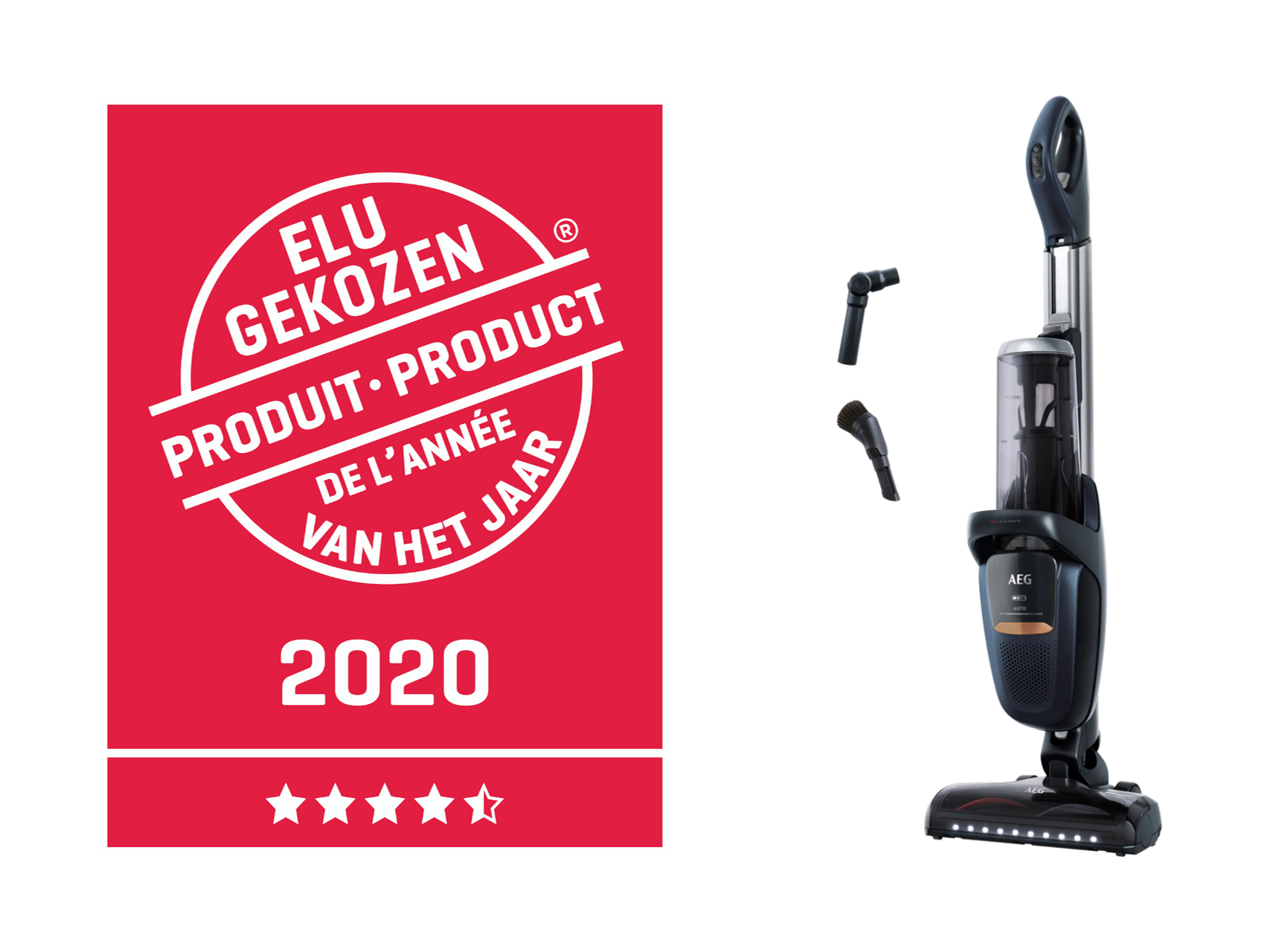 De FX9 stofzuiger van AEG verkozen tot product van het jaar 2020