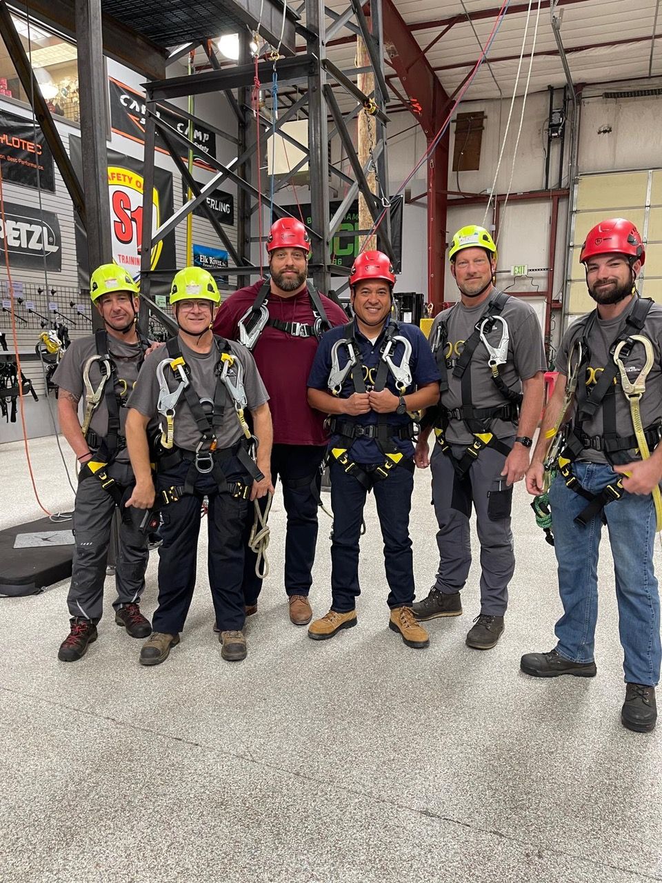 A team from Dellner Bubenzer USA took Safety One Training's wind turbine climbing and rescue certification course.