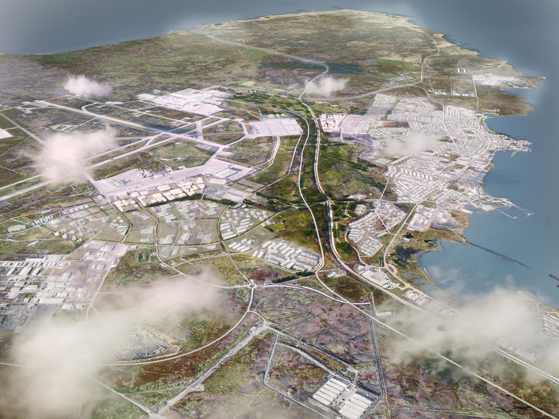 Team KCAP met Belgische Base Design wint wedstrijd voor Strategische Masterplan voor Keflavík Airport Area in IJsland