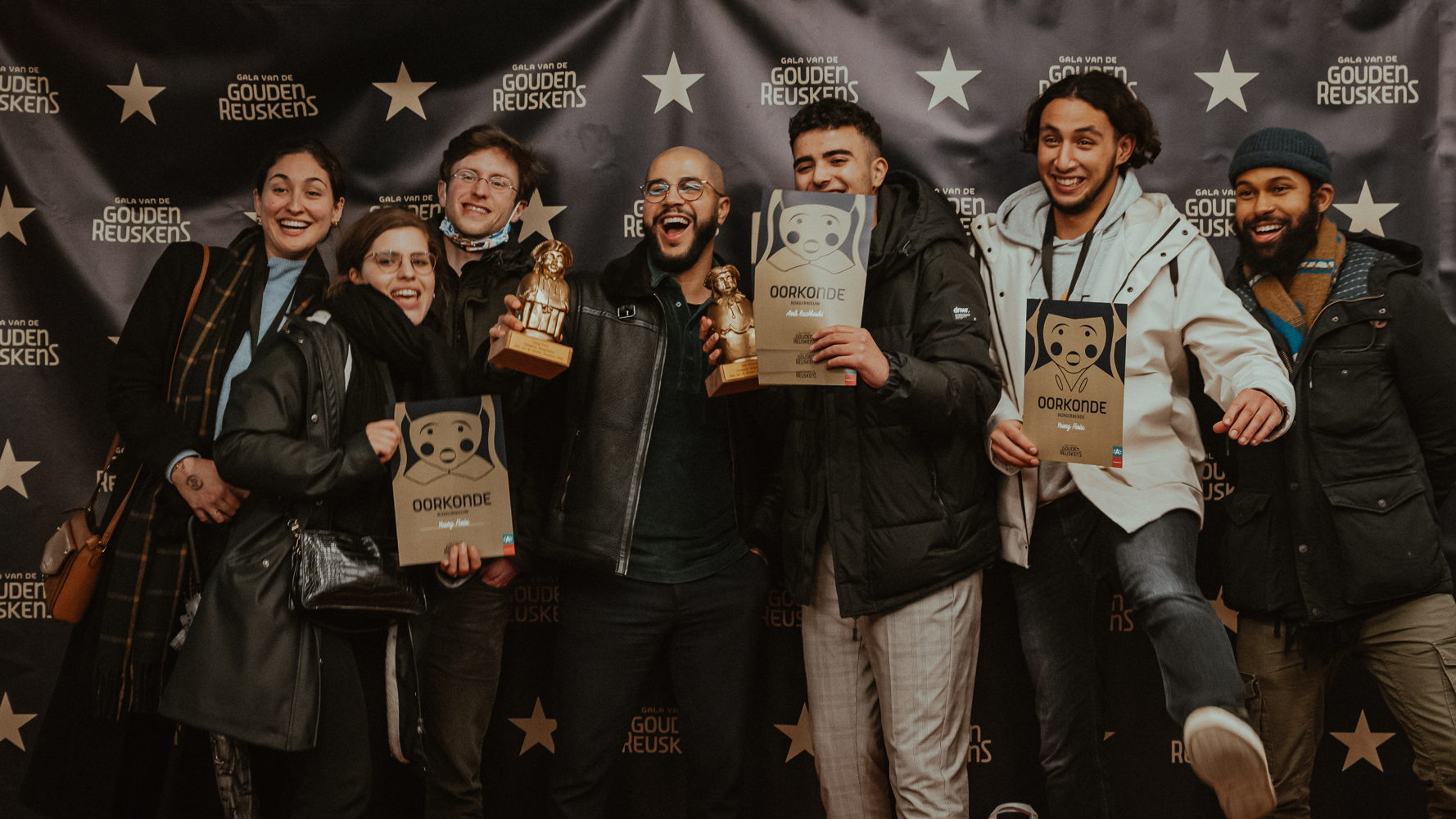 Winnaar BorgerRookie Amir Bachrouri & winnaars  BorgerNieuw Young Fenix  ©Yannick Vanhecke