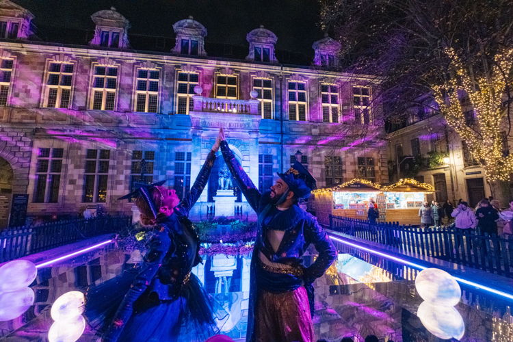 Winter in Antwerpen fontein Conscienceplein (c) Thijs De Lange