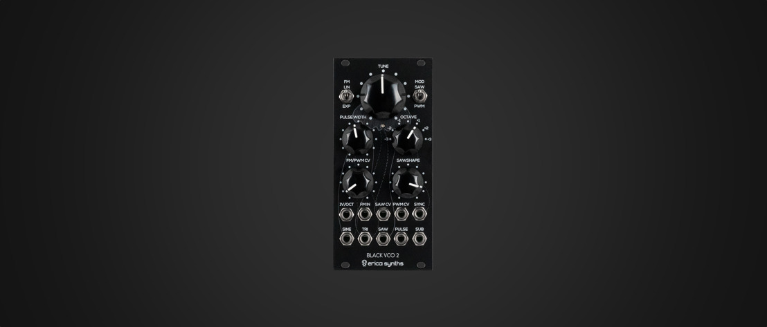 Erica Synths Announces Black VCO2 Eurorack Module