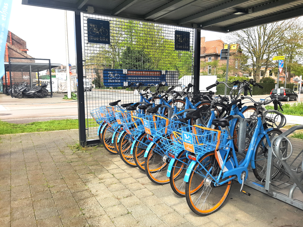Voortaan ook Blue-bikes aan het station van Wijgmaal
