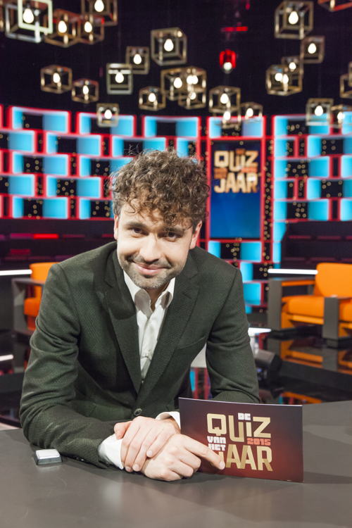 Thomas Vanderveken in De quiz van het jaar.
(c) VRT