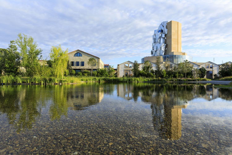 The 7-hectare park designed by Bas Smets around the Luma Foundation in Arles © PHOTO HEMIS VIA AFP
