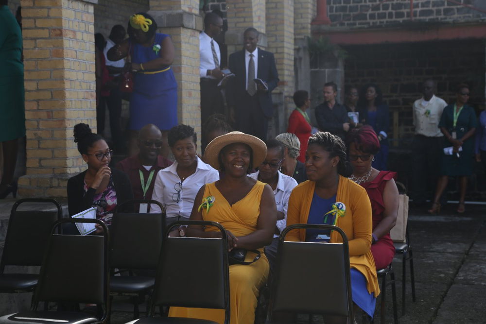 Flag-raising ceremony held at the OECS Commission in Saint-Lucia on the occasion of the 40th Anniversary of Independence of Saint Vincent and the Grenadines
