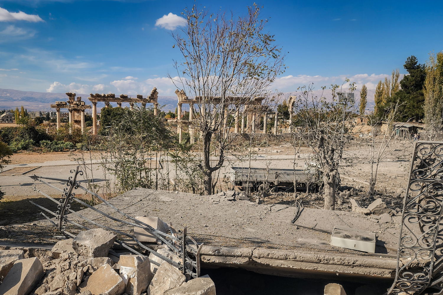 Daños en Baalbek, Líbano, a causa de los ataques aéreos israelíes. 8 de noviembre de 2024. FOUAD GHANEM/MSF 