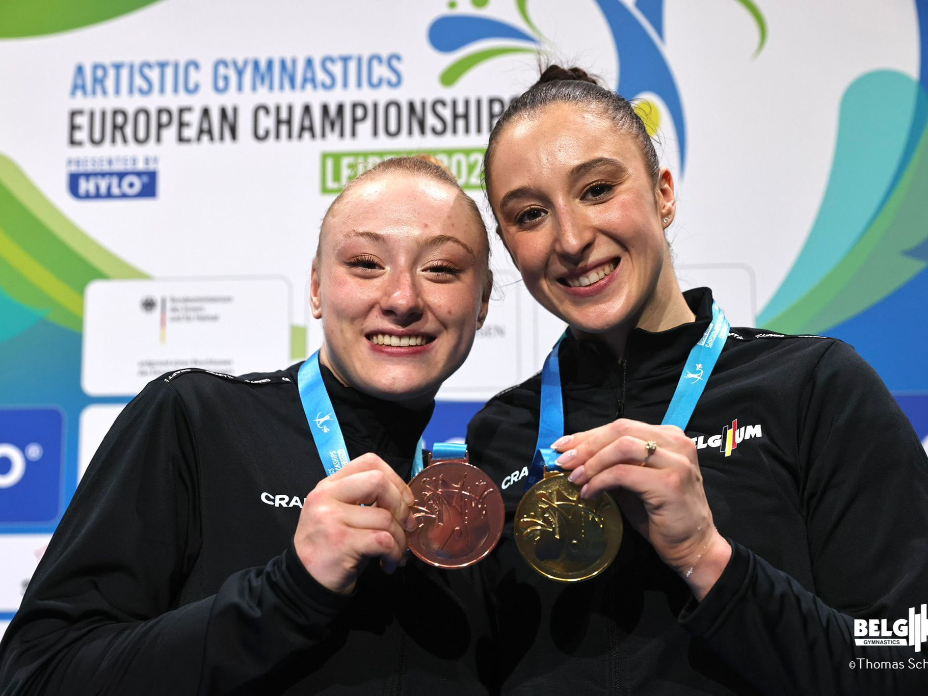 Nina Derwael wins second gold on the beam at European Championships