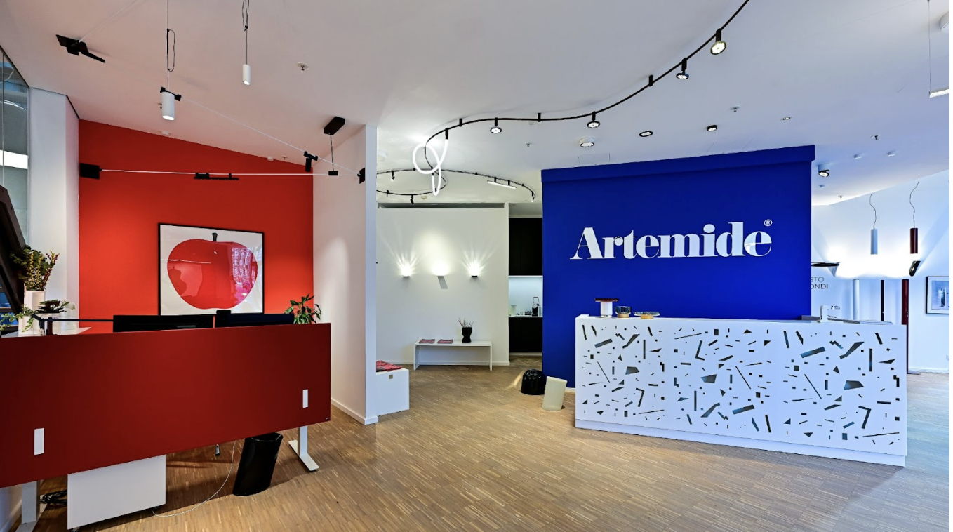 Artemide Frankfurt Flagship Store. Photography by Martin Joppen