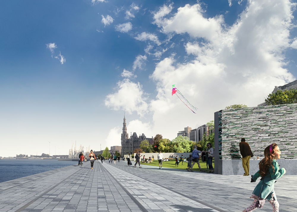 Kaaivlakte Loodswezensite kade ©Bureau Bas Smets