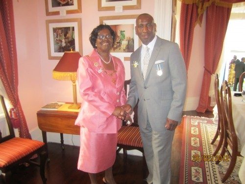 Bertram Leon awarded the Les Pitons Medal Gold