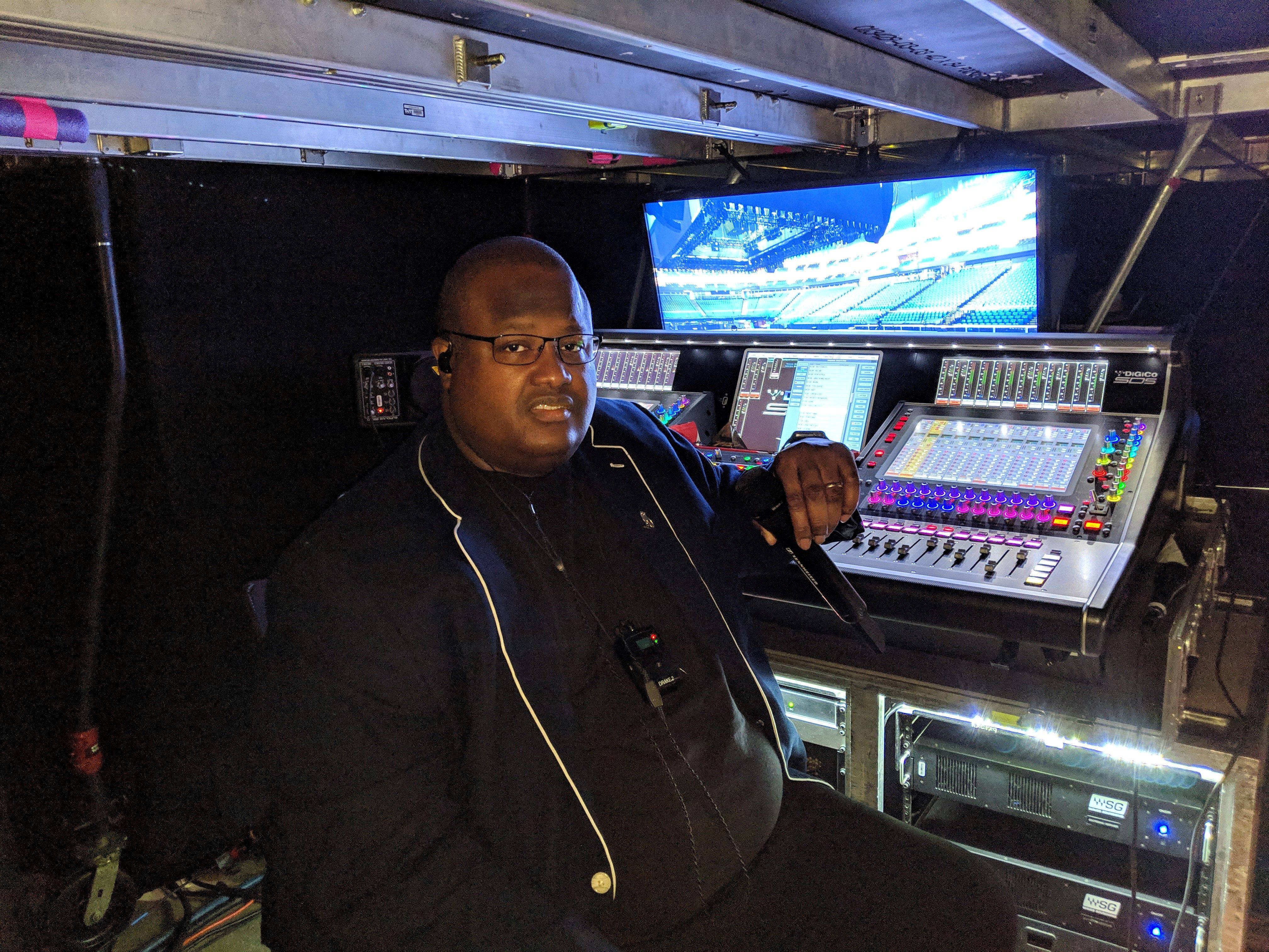 Drake’s monitor engineer, Sean Sturge