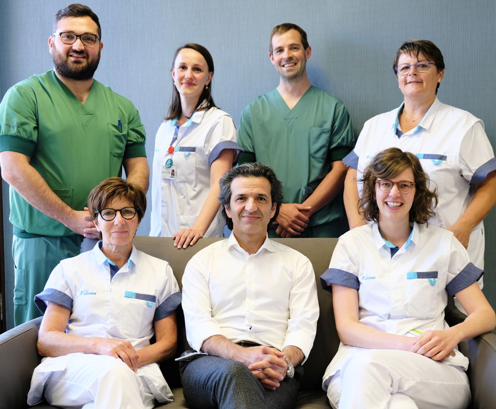 Een deel van het team voor pancreaschirurgie. / © UZ Leuven