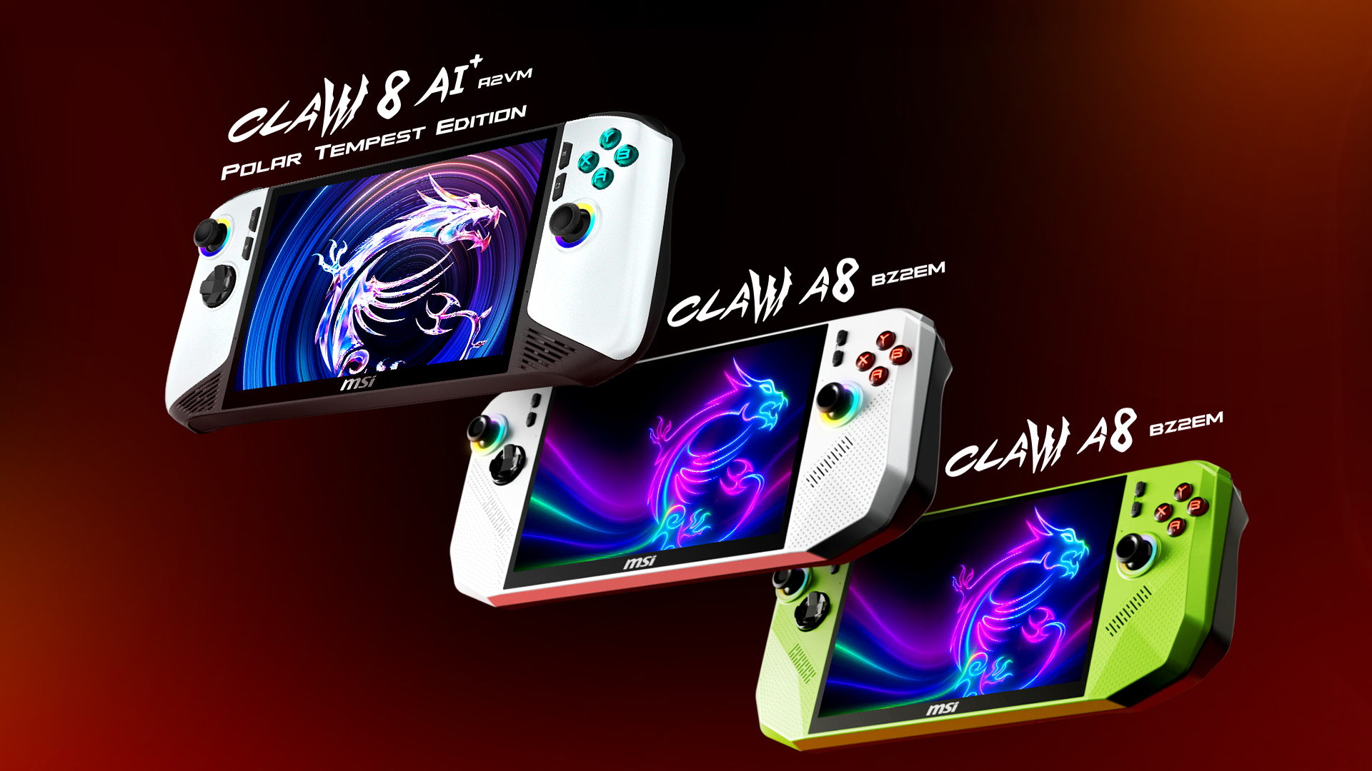 MSI stellt die neuen Gaming-Handhelds Claw A8 und Claw 8 AI+ Polar Tempest Edition auf der COMPUTEX 2025 vor