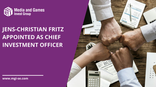 Media and Games Invest SE appoints Jens-Christian Fritz as Chief Investment Officer