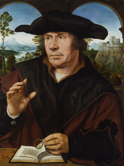 Op zoek naar Utopia © Quinten Metsys, Portret van een geleerde, c. 1525-1530. Städel Museum, Frankfurt am Main