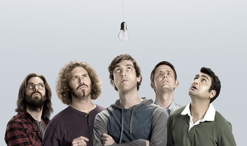 Silicon Valley - Martin Starr, T. J. Miller, Thomas Middleditch, Zach Woods, Kumail Nanjiani, - (c) HBO

