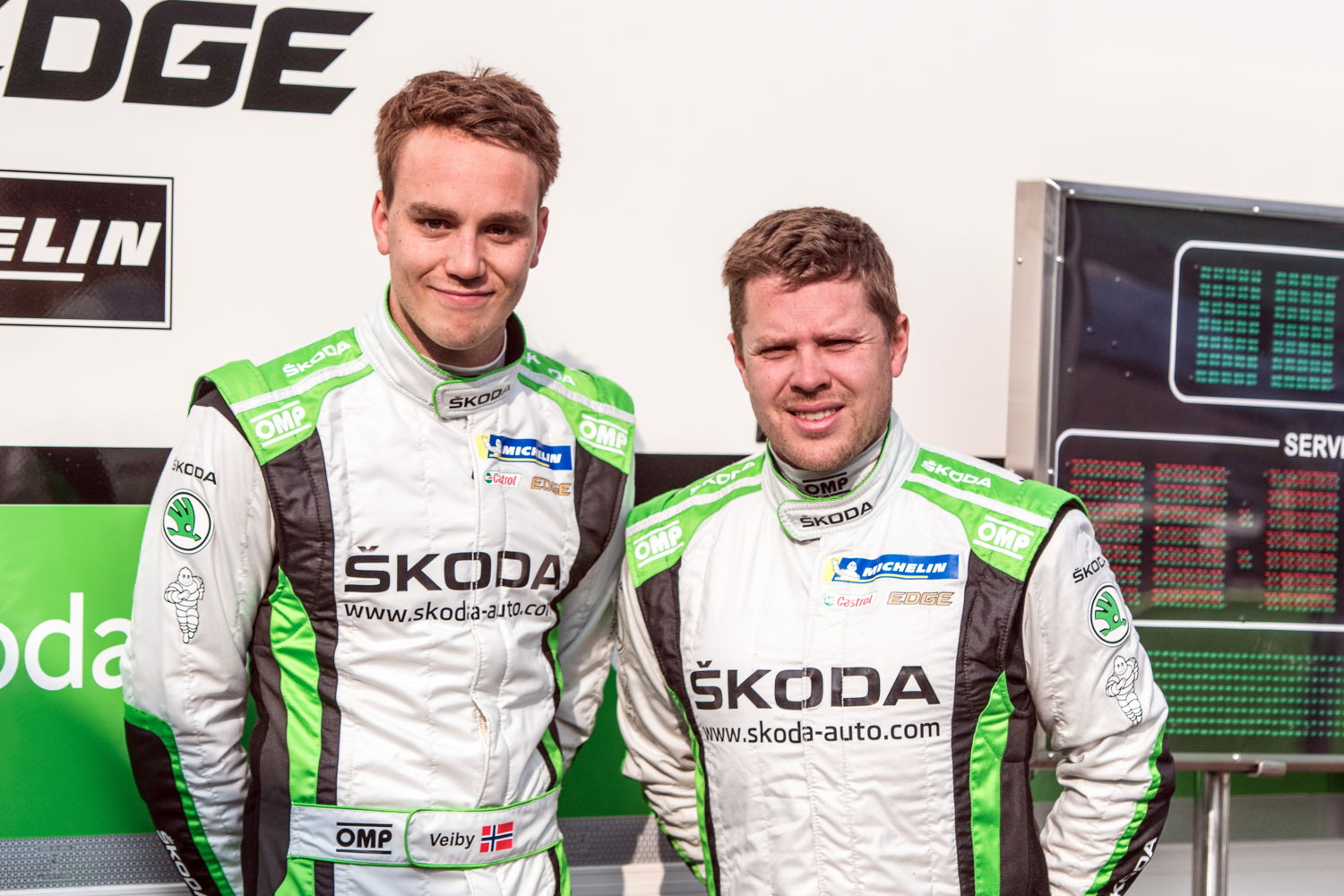 Norwegian ŠKODA juniors Ole Christian Veiby/Stig Rune Skjaermœn (NOR/NOR) want to move up in the WRC 2 championship standings with their ŠKODA FABIA R5