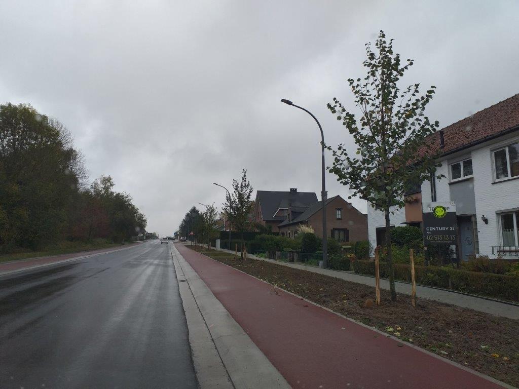 Foto's: nieuwe fietspaden langs de Robert Dansaertlaan (llse Eylenbosch)