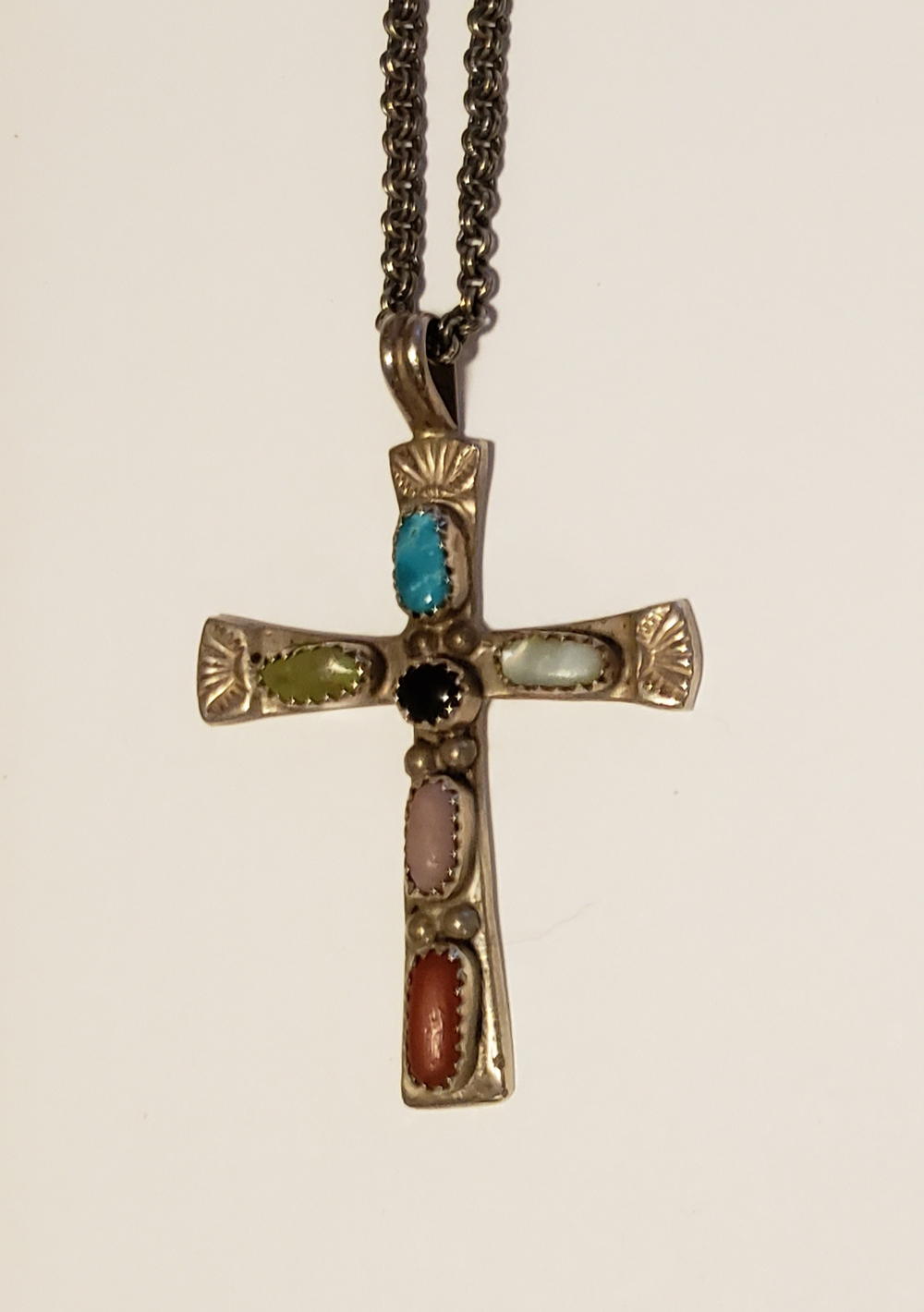 Elvis Presley Personal Turquoise Cross Necklace