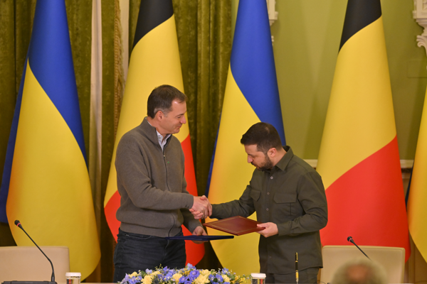 Belgian PM meets with Zelensky, commits to finance Ukrainian grain shipments