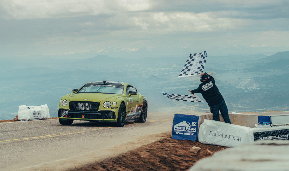 BENTLEY CONTINENTAL GT BREAKS OUTRIGHT PRODUCTION CAR RECORD AT PIKES PEAK HILL CLIMB