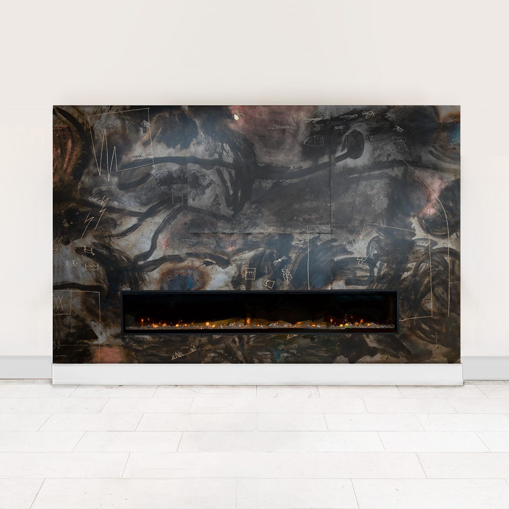 Fireplace, 2022 by Stefan Rurak at Todd Merrill Studio. Image courtesy of Todd Merrill Studio, Contemporary