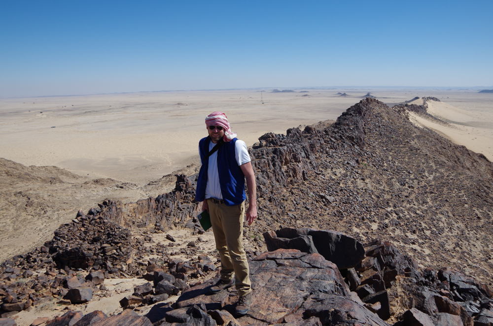 Dr Seri Shipton in the Arabian Peninsula. Image: ANU.