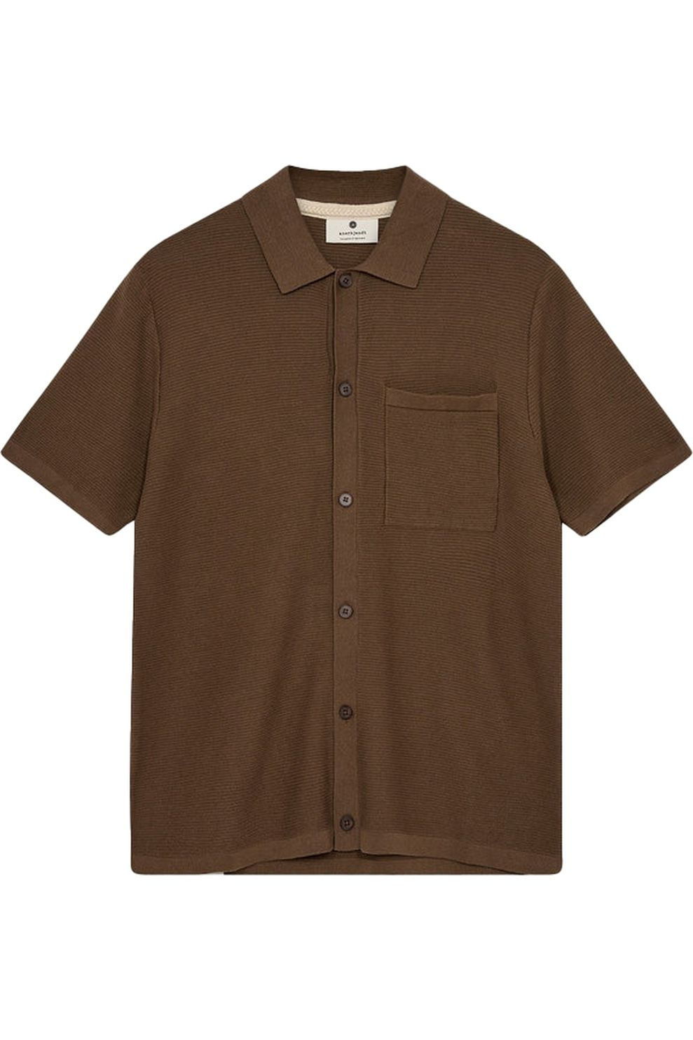 Juttu_SS25_Anerkjendt Polo Aksvend Knit_brown