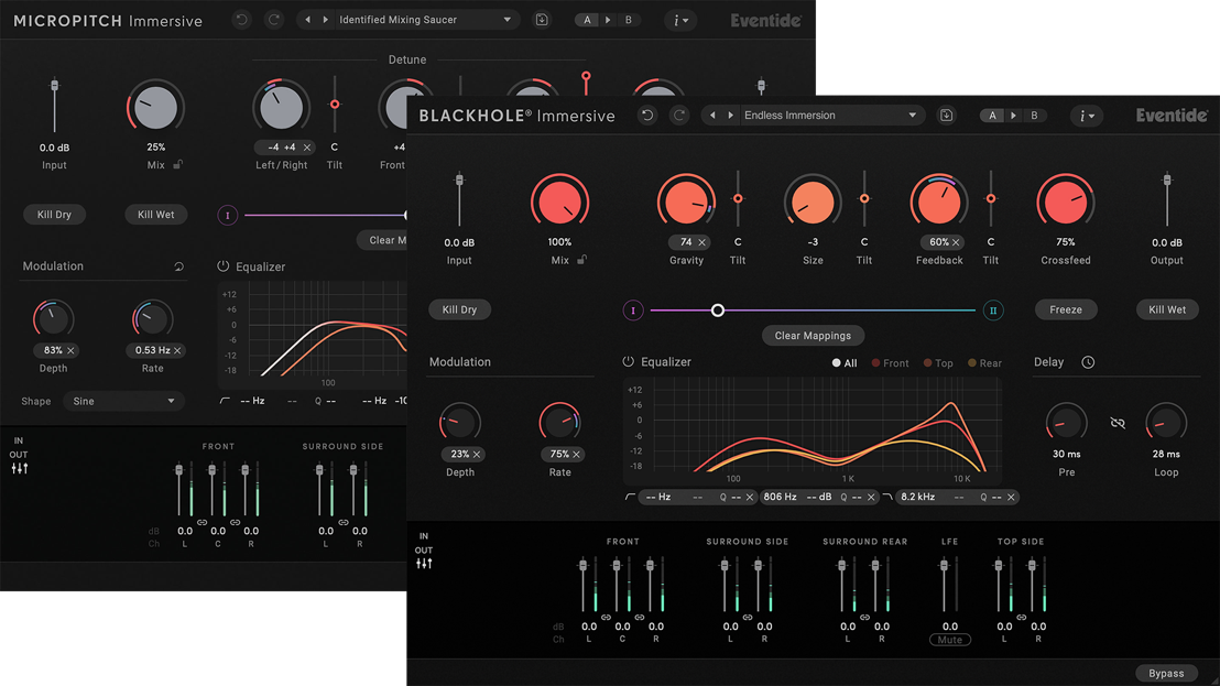 Eventide updates Blackhole® Immersive and MicroPitch Immersive plug-ins