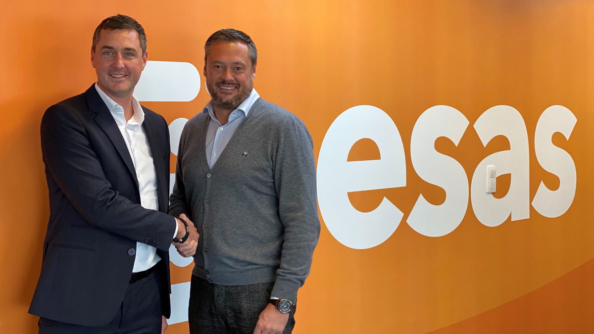 Bavo De Cock - nieuwe CEO ESAS, Robert Decant oprichter en voormalig CEO ESAS
