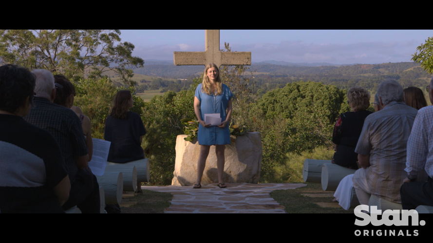 Kathryn Joy leads the memorial