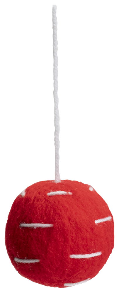 Habitat Pack of 6 Pattern Christmas Baubles - Red & White, £10