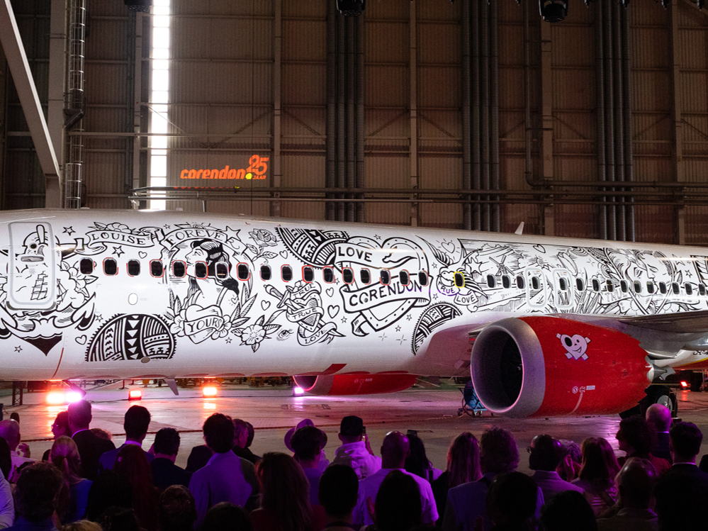 Le premier avion tatoué au monde a été dévoilé 