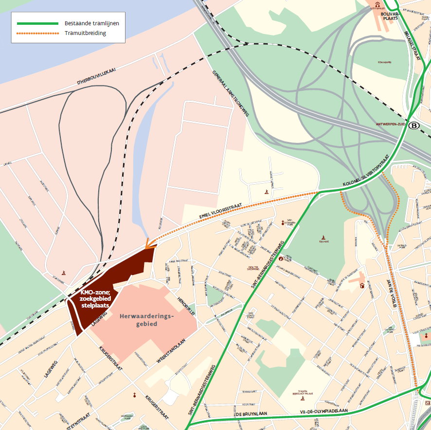 De nieuwe stelplaats ten zuiden van de stad: Kiel.