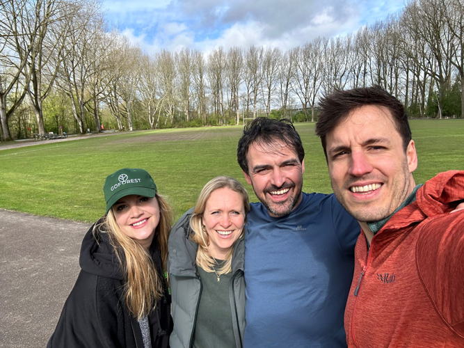 Sarah Parent, Elise Gonnissen, Joris Hessels en Bart Meyemans