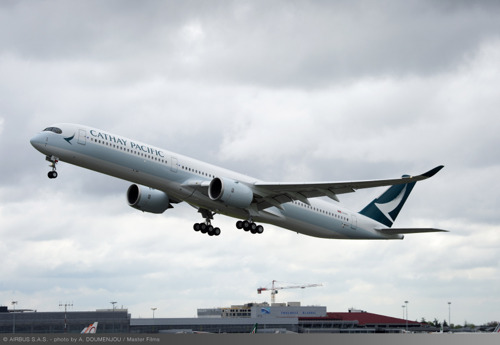 Cathay Pacific A350-1000 completes first test flight in Toulouse