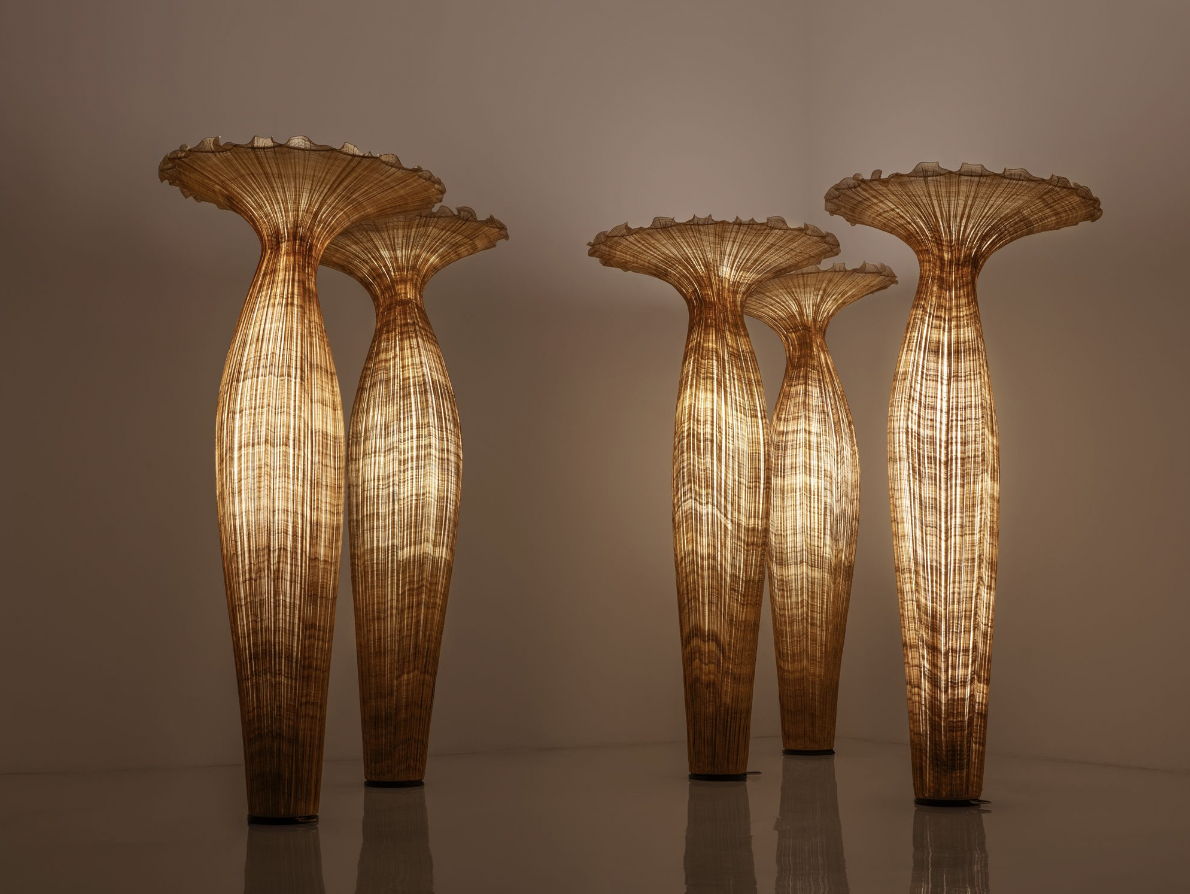 Limited-Edition Morning Glory Floor Lamp, 2022 by Aqua Creations at Aqua Creations. Image courtesy of Aqua Creations