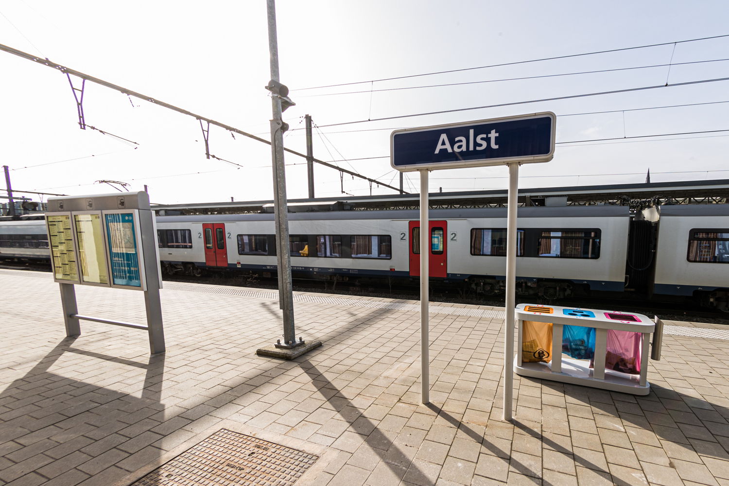 De nieuwe onderdoorgang, met een lift naar elk perron, wordt sinds oktober 2018 gebruikt door de reizigers ©NMBS