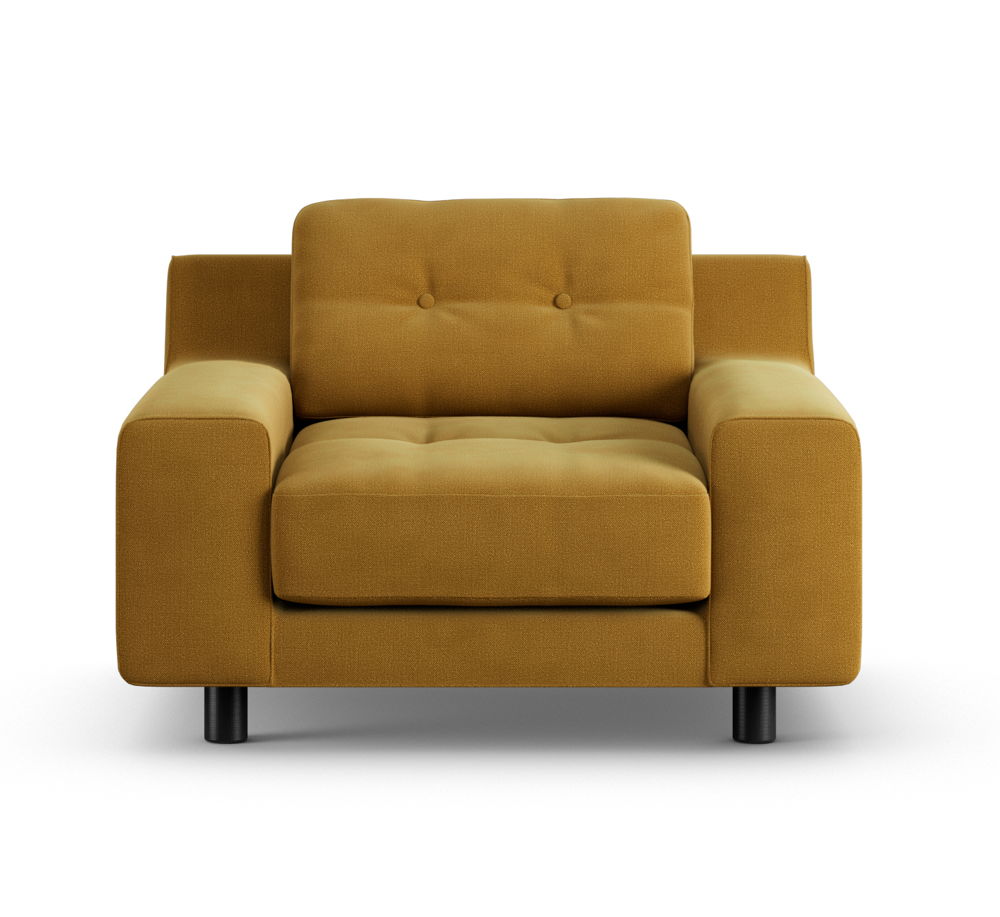 Habitat Hendricks Armchair Chenille Gold, 5797686