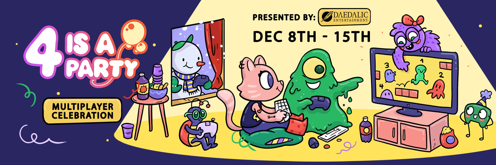 Daedalic Entertainment Brings Back ‘4 is a Party’: The Steam Event With 100+ Co-Op Games and Discounts Up to 90%