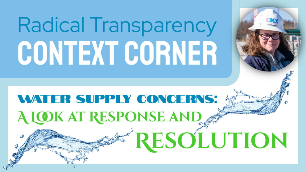 Water Supply Concerns: A Look at Response and Resolution