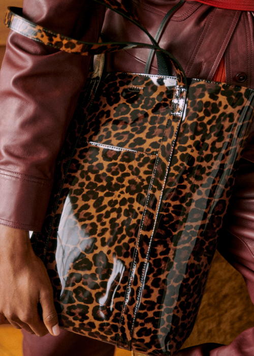 Sézane - LE CABAS LEOPARD VERNIS (4)