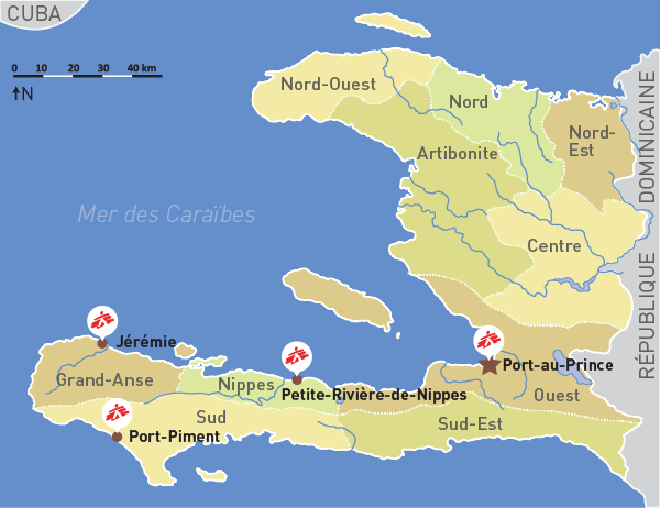 Les projets de MSF en Haïti 