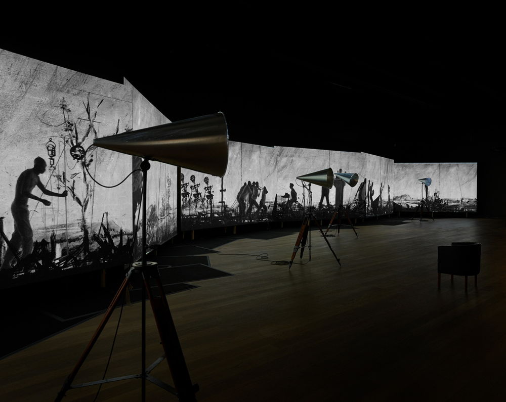 Exposition More Sweetly Play the Dance de William Kentridge au Mudam Luxembourg, ©Remi_Villaggi