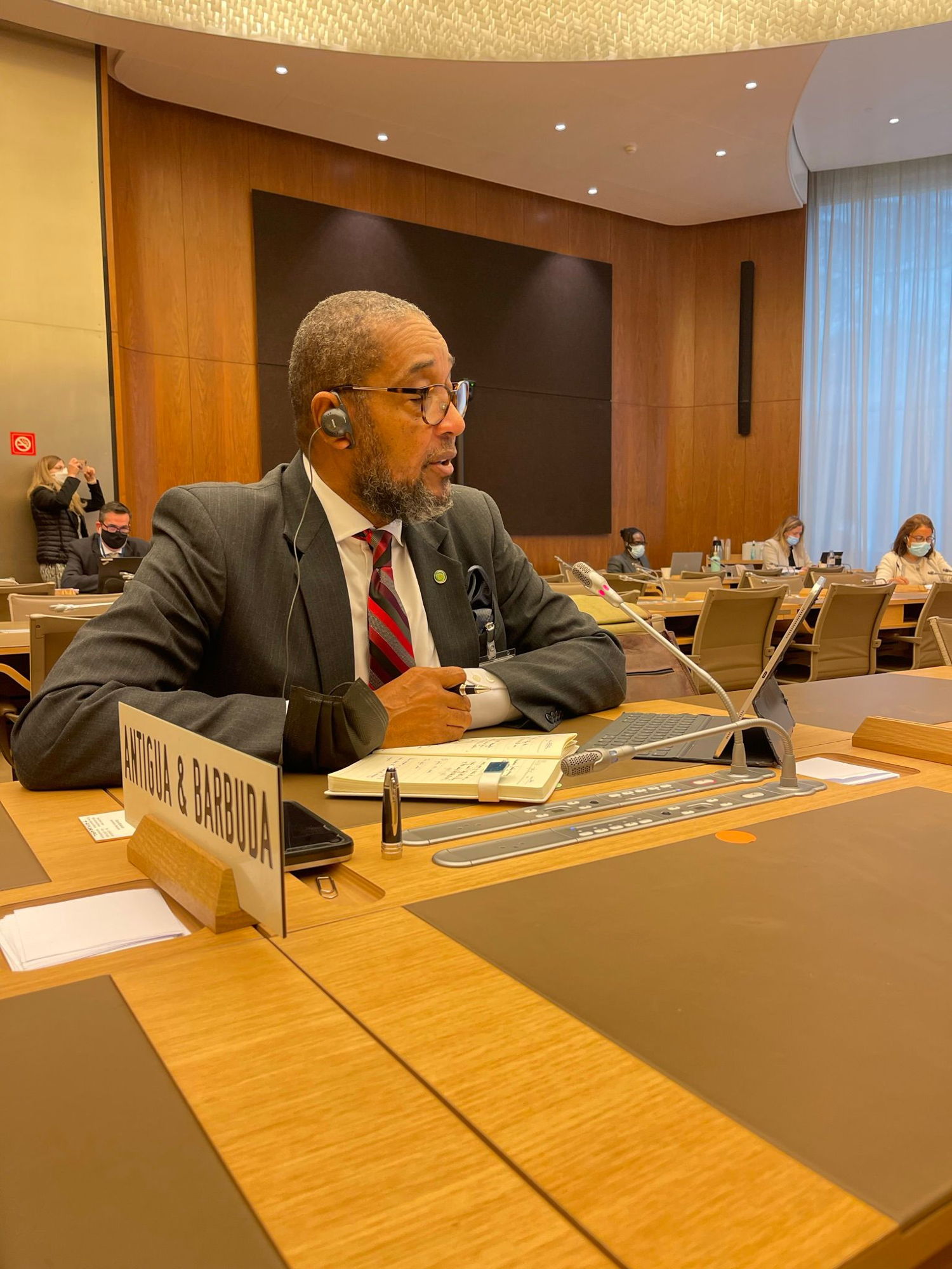 His Excellency Ambassador Colin Murdoch, Head of the Permanent Delegation of the OECS in Geneva