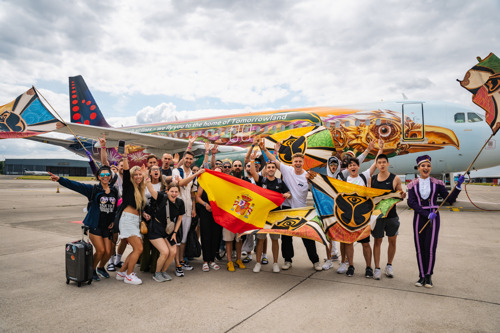 Brussels Airlines brengt meer dan 10.000 festivalgangers naar magisch Tomorrowland